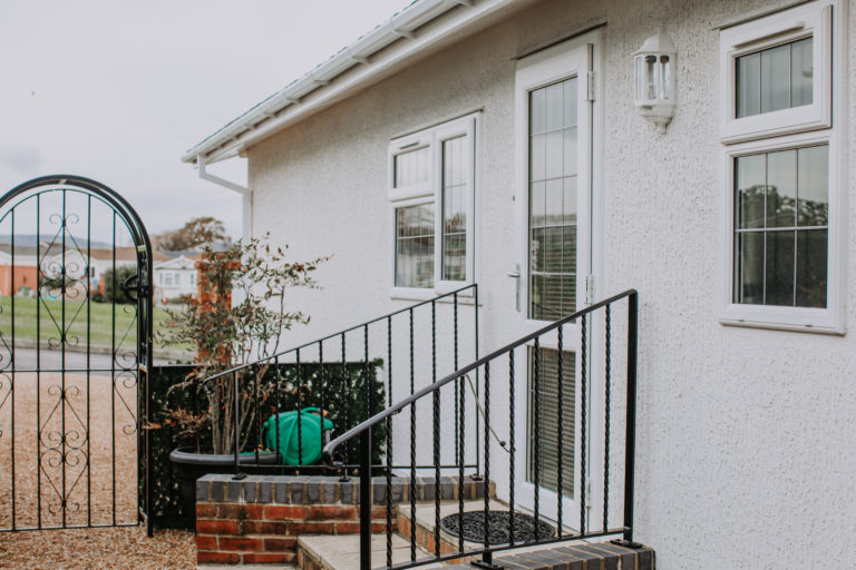 Before Park Home External Wall Insulation