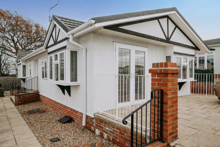 Before Park Home External Wall Insulation