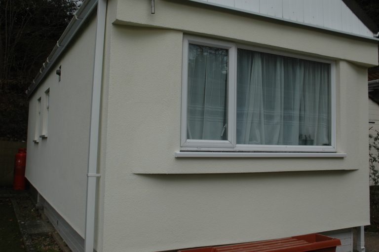 Mobile home external wall insulation