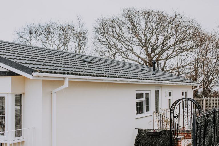 Park Home External wall insulation after rear