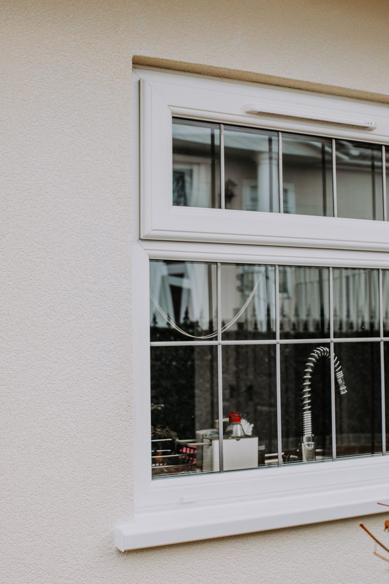 Park Home External wall insulation after window