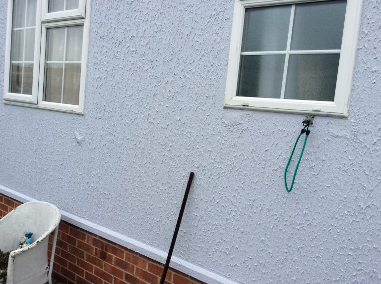 Before external wall insulation