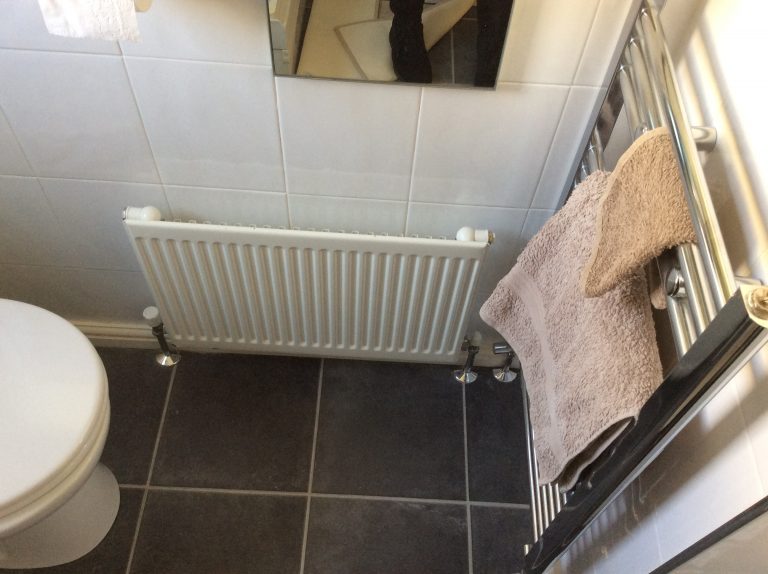 Park home replacement bathroom before