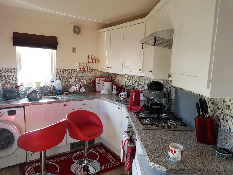 mobile home kitchen refurbishment before